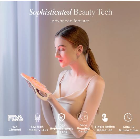 The Glow Mask™ by Nova Skin LED Facial Neck Skin Rejuvenation Mask