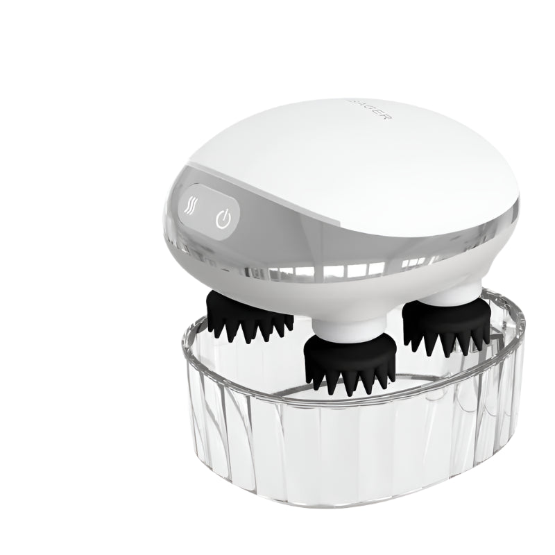 NovaSkin™ Heated Scalp Massager – Red Light Therapy & Deep Vibration for Hair Growth & Stress Relief