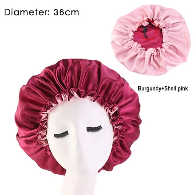 Bretman Rock-Inspired Mulberry Silk Hair Bonnet – Wake Up to Flawless Hair