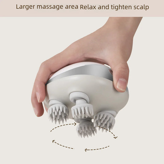 NovaSkin™ Heated Scalp Massager – Red Light Therapy & Deep Vibration for Hair Growth & Stress Relief