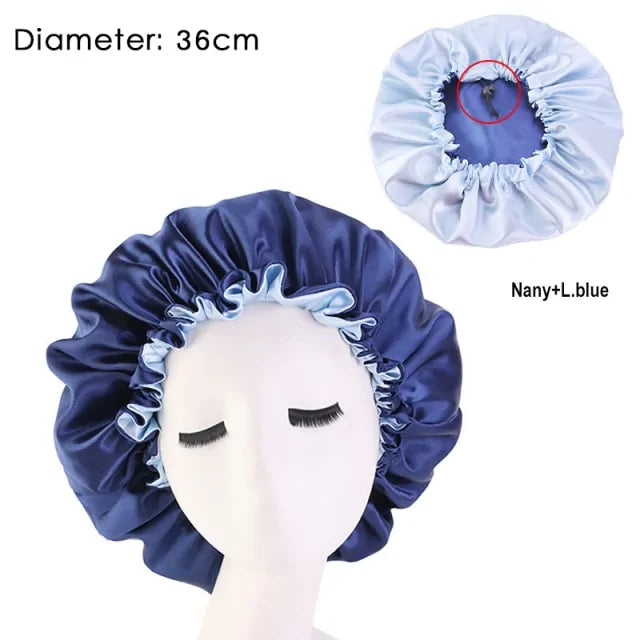 Bretman Rock-Inspired Mulberry Silk Hair Bonnet – Wake Up to Flawless Hair