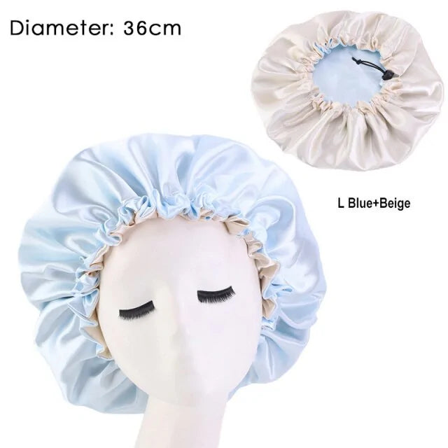 Bretman Rock-Inspired Mulberry Silk Hair Bonnet – Wake Up to Flawless Hair